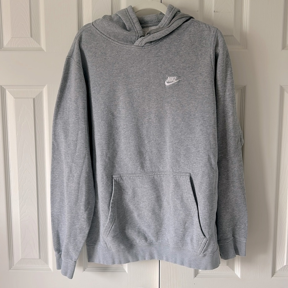 Nike men’s large light gray hoodie